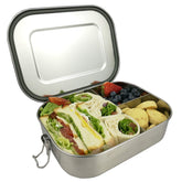 UPTRUST bento lid clip demonstrates secure locking for leak prevention.