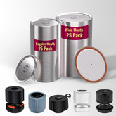 UR ADVANCE wide-mouth 84mm lid for jars, airtight seal for liquids