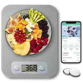 URAMAZ smart food scale with clear display for precise measurements and daily macros