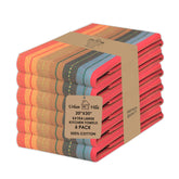 Urban Villa kitchen towels close-up showing soft 100% cotton fibers for absorbent drying.
