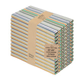 Urban Villa napkins beige stripes 20x20, soft cotton for elegant table settings.