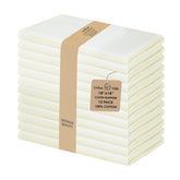 Urban Villa Ivory napkins folded neatly for an elegant table setting