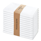 Urban Villa white 20x20 napkins set of 12 for everyday dining.