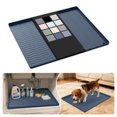 URMONA under-sink mat with diamond texture protects cabinets from spills.