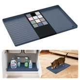 URMONA under-sink mat 25 by 22 inches protects cabinet from leaks.