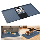 URMONA under-sink mat 34x19 inches provides durable, waterproof cabinet protection.