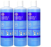 Urnex Clearly Coffee Pot Cleaner bottle ready for countertop cleaning and oil removal