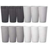 US Acrylic Newport 20oz tumbler front view shows durable grey stone finish for daily use