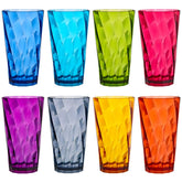 US Acrylic Optix 20oz glass with rainbow colors for vibrant entertaining
