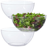 US Acrylic Vista Clear 10-inch bowl front view, ideal for salads and table displays.