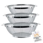 US Kitchen Supply 5-quart colander set for quick rinsing and draining