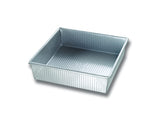 USA Pan 9-Inch square bakeware front view for durable, long-lasting performance.