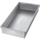 USA Pan biscotti pan highlighting aluminized steel construction for even baking.