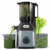 USHALO cold press juicer with 5.5-inch chute for quick whole-fruit prep