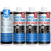 USKICH descaler bottle pouring to start the cleaning cycle for better flavor