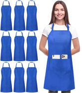 Utopia Kitchen bib apron front view highlighting versatile unisex fit for home cooks.