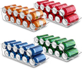 Utopia Kitchen soda can organizer clear 4 pack keeps beverages neatly visible and accessible.