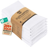 Utopia Kitchen white napkins, 12-pack, 18x18 inches for everyday dining and easy cleanup
