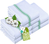 Utopia Towels green dish towels 6-pack, absorbent and durable for daily kitchen use