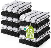 Utopia Towels kitchen towels 12-pack, 15x25 inches, soft and absorbent for daily drying