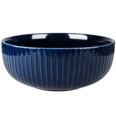 UUEMB extra large bowl with outer vertical stripes for stylish family meals