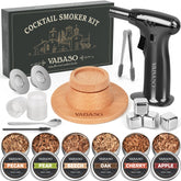 Vabaso whiskey smoker kit with torch for enhanced cocktail aroma