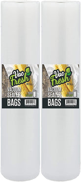 Vac-Fresh Roll 15x50 roll showing wide, heavy-duty bags for bulk food storage.