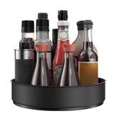 VAEHOLD Lazy Susan in rotation mode for easy access to spices and bottles.