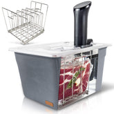 VÄESKE insulated sous vide container with lid for stable heat retention during long cooks