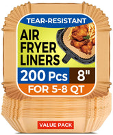Vailnd Air Fryer Liners packaging for quick, mess-free baking sessions.