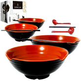 VALLENWOOD 4XL ramen bowls with 52-ounce capacity for generous servings.