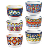 Vancasso bohemian creme brulee ramekin with vibrant glaze for elegant single servings.