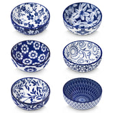 Vancasso Selene mini bowls with blue floral pattern for sauces