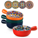 Vancasso soup bowls with handles, oven-safe for cozy family meals.