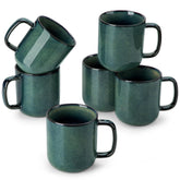 Vancasso STARRY 16oz green glaze mug set for daily coffee