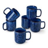 Vancasso STARRY blue 12oz mug front view for daily coffee