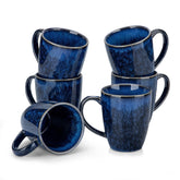 Vancasso Starry blue 12oz mug set ready for daily coffee or tea.