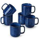 Vancasso STARRY blue 16oz mugs set, ideal for daily coffee.
