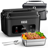 VASG advanced cordless heated lunch box, top view, portable heat for fresh meals throughout the day