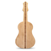 Vastigo guitar-shaped bamboo board, top view, ideal for stylish appetizer presentation.
