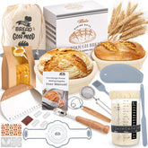 VEDALIO round bread-proofing basket 9-inch helps dough hold shape with graceful spirals