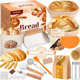 VEDALIO round proofing basket 9-inch shaping dough with a spiral pattern