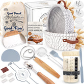 VEDALIO sourdough kit round basket 9inch for perfect loaf shaping and proofing.