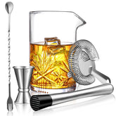 veecom 18oz crystal mixing glass ready for smooth stirred cocktails at home