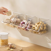 Veefos small spice rack with adhesive wall mount for compact kitchen organization