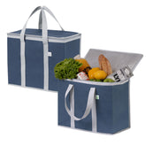 VENO dual-pack cooler bag front view, durable and reusable for groceries and deliveries.