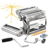 VeoHome manual pasta maker with dryer side view for durable at-home pasta