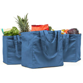 VeraMia canvas grocery bag with dual handle for heavy loads and easy transport.