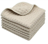 VeraSong microfiber waffle weave dish cloths deliver thorough absorption for quick kitchen drying.