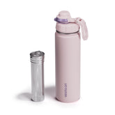 Vesmoon Vessence 24oz bottle front view highlighting triple-layer insulation for hot or cold drinks.